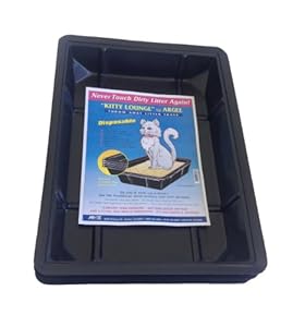 Argee RG606 Kitty Lounge 50-Pack Disposable Litter Tray, Black Argee RG606 Kitty Lounge 50-Pack Disposable Litter Tray, Black