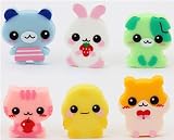 Produkt-Bild: 6 s&uuml;sse Baby Tiere Radiergummi aus Japan kawaii