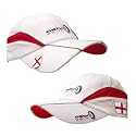 Golf Cap in Red & White with England Flag and Ball Marker