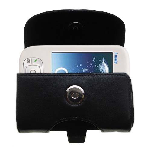 Horizontal Leather Case with Belt Clip/Loop for the i-Mate Jam
