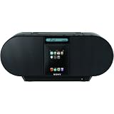 Sony ZSS4IP CD Boombox with iPod Dock and iPhone (Black)