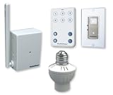 Skylinkhome SK-3 Lighting Kit, Includes 10 Button Remote, Wall Dimmer, Plug-In Dimmer and Screw-In Dimmer, Off White