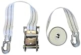 Eurofarm 3765 Zurrgurt, zweitlg. mit Ratsche 6 m, 5 cm, mit Karabiner,