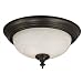Search : Kenroy Home 91394BBZ Wynwood Flush Mount, Burnished Bronze