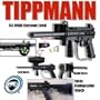 Paintball Tippmann A-5 MARKER with Cyclone A5 Feed System & Collapsible Stock
