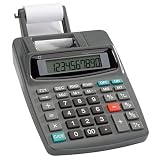 Ten-Digit Desktop Printing Calculator, One-Color, AC/DC, 5.75Wx8D CEB95011