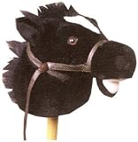 Plush Black Giddy Pony Stick Horse 37