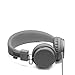 Urbanears Plattan Plus Folding Classic Full Size On-Ear Stereo Headphones with volume control for Apple iPod/iPhone/iPad, Dark Gray