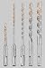 DeWalt DW5470 5-Piece Rock Carbide SDS Plus Hammer Bit Set