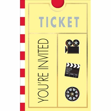  Movie Tickets on Movie Ticket Invitations Buy Movie Ticket Invitations Purchase Movie