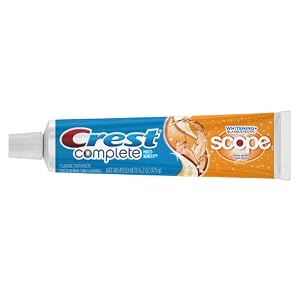 Crest Complete Multi-Benefit Whitening + Scope Citrus Splash Flavor Toothpaste 6.2 Oz (Pack of 6)
