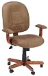 Boss Microfiber Mid-Back Ergonomic Task Chair, Cappuccino