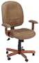 Boss Microfiber Mid-Back Ergonomic Task Chair, Cappuccino