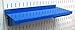 Wall Control Shelf 6in Deep Pegboard Shelf Assembly Pegboard and Slotted Tool Board - Blue