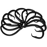 16/0 Big Game Black Forged Offset Circle Hooks 10pk Shark & Swordfish