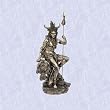 Brave warrior statue w spear Indian style sculpture new