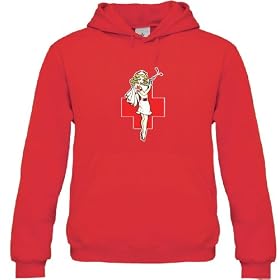 Tattoo Cross Nurse Unisex Hooded Sweatshirt