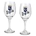 Kansas City Royals MLB 2pc Wine Glass Set - Primary Logo by Great American Products