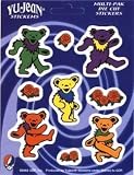 Grateful Dead - Dancing Bears and Roses - Multi-Pak of 9 Stickers / Decals