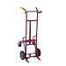 Wesco 240121 Steel Ergonomic Drum Truck, Moldon Rubber Wheels, 1000 lbs Load Capacity, 24" Width x 60" Height x 22" Depth