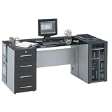 Jahnke Schreibtisch Computer Line CL 180, Graphit Alu