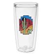 Desert Scene 16 oz Insulated Beverage Tumbler, Clear