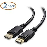 Cable Matters 2-Pack, Gold Plated DisplayPort to DisplayPort Cable 6 Feet - 4K Resolution Ready