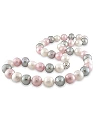 Sterling-Silver 9-9.5 MM White Freshwater Cultured Pearl Strand, 18"