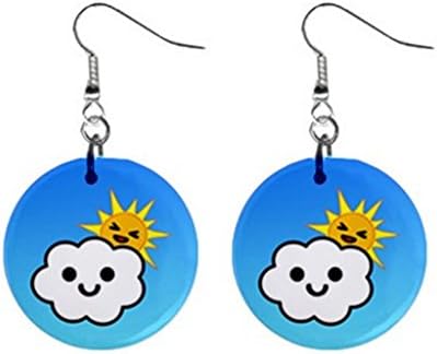 Cloud,Partly Cloudy Earrings