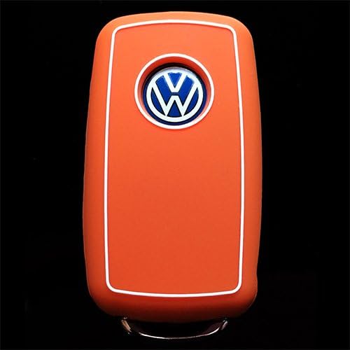 Remote Silicone Cover for VW Volkswagen Orange Outlined