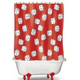 Lucky Dice Shower Curtain