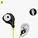 Bluetooth Headphone, HAWEEL Fashion Sport Anti Sweat High Definition Bluetooth 4.1 Headset with Mic for iPhone / Samsung / HTC / Huawei, Black