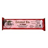 Oskri Coconut Bar with Cherry, Gluten Free, 1.86-Ounce Bars