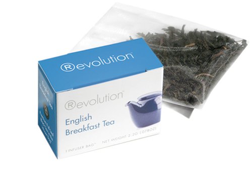 English Breakfast Tea, 30 individually packaged nylon Infuser Bags by Revolution Tea