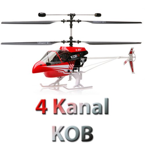 E-Sky KOB 4-Kanal RC Hubschrauber Helikopter Helicopter Heli mit TRAININGSGESTELL!!!! Original von Esky! Ready-to-Fly – Fertigmontiert!