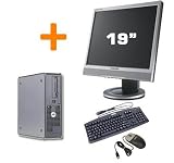 DELL - Optiplex GX755 SFF + Ecran TFT 17 pouces de marque - Unité centrale + Ecran + Clavier + Souris - Intel Core Duo E2200 2.2Ghz - 160 Go - 2048 Mo - DVDRW - Réseau - Windows XP Pro