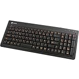 104 Keys USB2/PS2 KR6820E-BK Blk I Rocks Orange Led Back Light