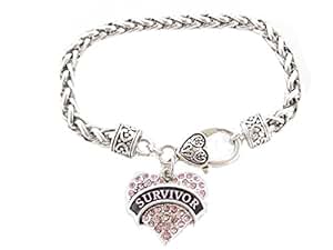 Amazon.com: Survivor Breast Cancer Pink Ribbon Crystal ...