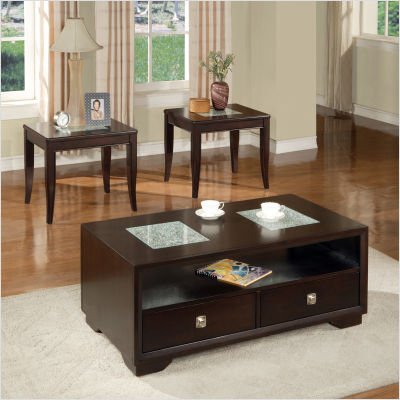Montblanc Cocktail Table Set in Multi-Step Merlot
