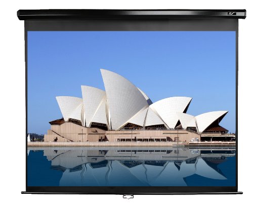 Elite Screens M106UWH Manual Projection Screen 106-Inches (Matte White)