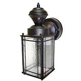 Heath Zenith SL-4135-BK Shaker Cove Mission Style 150-Degree Motion Sensing Decorative Security Light, Black