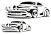 Kustom Shop HB-HOTROD3-S AIRBRUSH STENCIL HOT ROD 3-S REDUCED 20% & 5