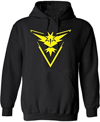 Xiucos Pokemon Go Logo Team Valor/Instinct/Mystic Symbol Jacket Hoodie Cosplay Costume