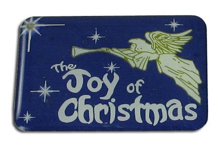 The Joy of Christmas Flashing Magnetic Pin