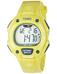 Timex Unisex T5K6849J Ironman Traditional 30-Lap Glimmer Full-Size Yellow Sheen Resin Strap Watch