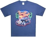 THE BEACH BOYS - Neon Palms & Logo - Blue T-shirt