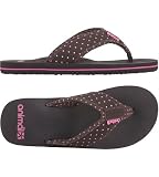 Animal Ladies Ladies Swish Upper All Over Print Animal Flip Flops – Chocolate Brown