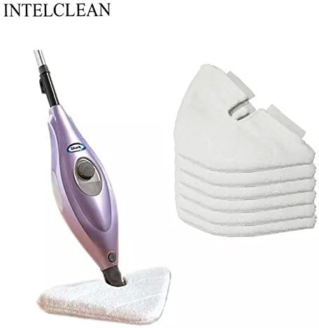INTELCLEAN Accessories For 6 Replacement Triangle Pads Compatible with Shark Euro Pro Pocket Steam Mop