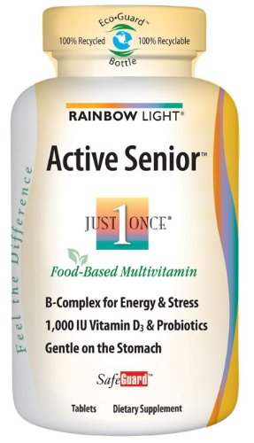 Rainbow Light Just Once Active Senior SafeGuard Multivitamin Tablets 90 tablets