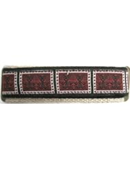 Chums The Band 18-20mm Hemp Series Velcro Water Resistant Band Red Tribal Print